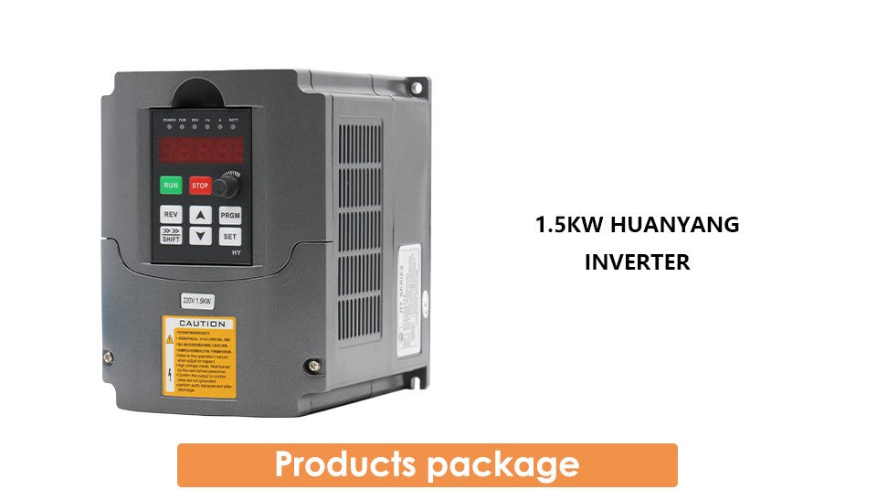 1.5KW HUANYANG 110V/ 220v /380v inversor CNC motor de husillo control de velocidad unidad de frecuencia Variable 0-400Hz salida 3P