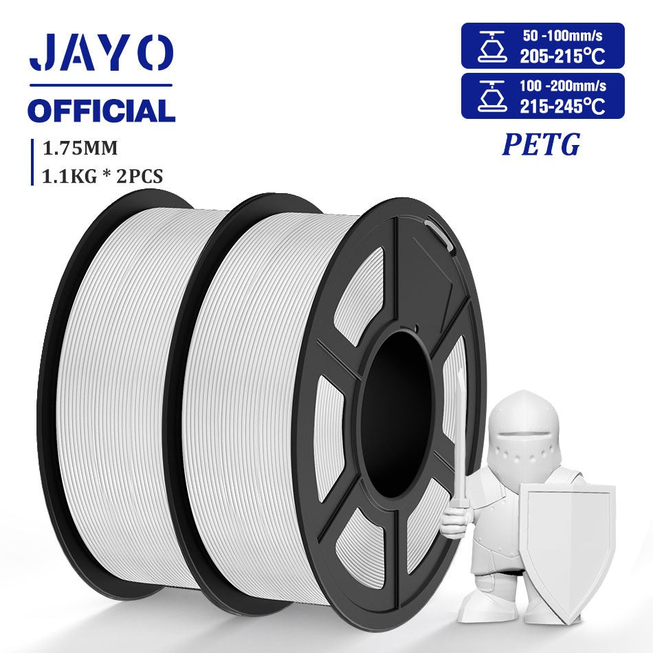 Filamento de impresora 3D JAYO PLA/PETG/SILK/TPU/ABS 1,75mm 2 rollos de materiales de impresión 3D para impresora 3D envío gratis