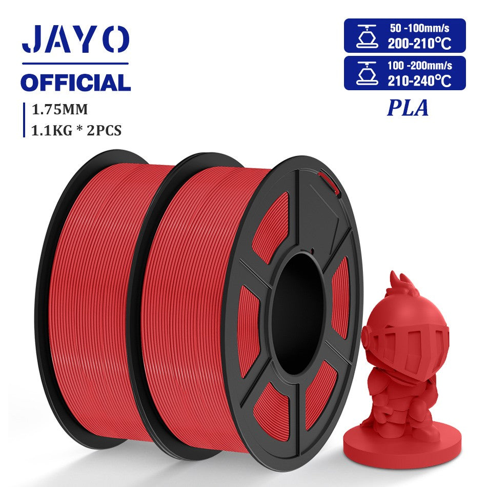 Filamento de impresora 3D JAYO PLA/PETG/SILK/TPU/ABS 1,75mm 2 rollos de materiales de impresión 3D para impresora 3D envío gratis