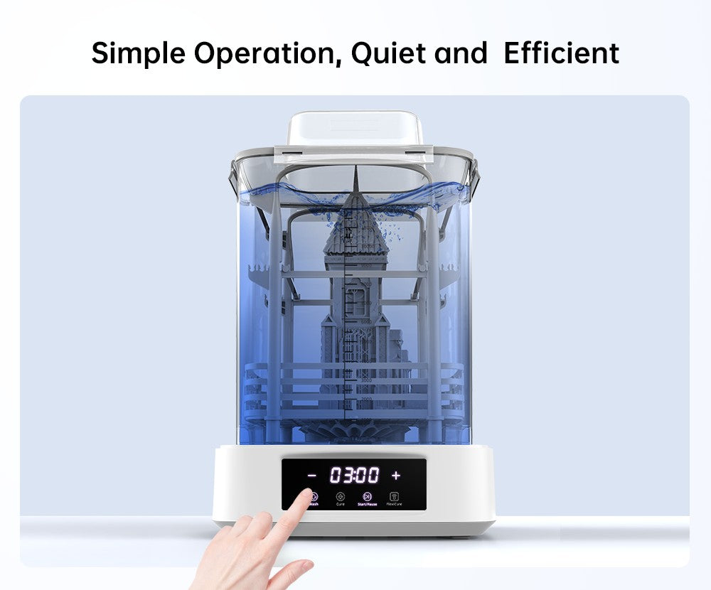 ANYCUBIC Wash & Cure 3 Plus lavadora de curado de gran volumen para impresora 3D de resina LCD SLA tamaño de limpieza 228*128*250mm