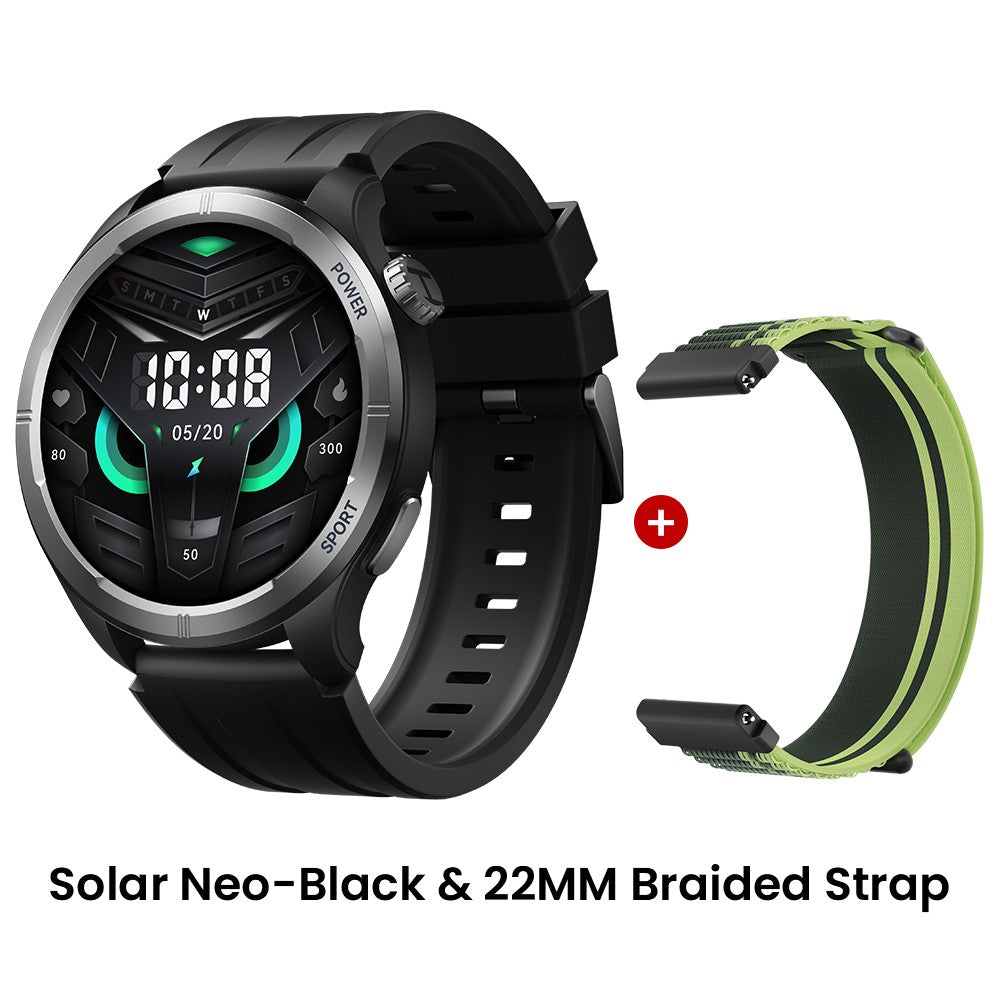 HAYLOU Solar Neo Reloj inteligente Pantalla HD de 1,53'' Llamada Bluetooth Monitoreo de salud 24 horas Relojes inteligentes Hombres Mujeres Relojes deportivos inteligentes