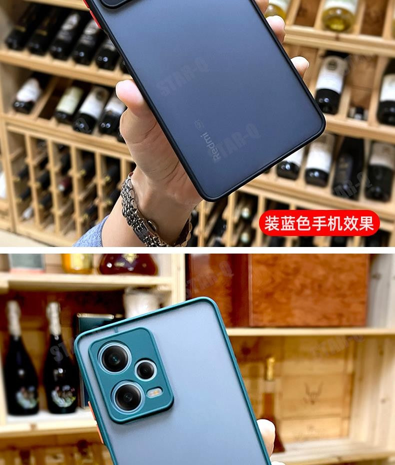 Funda rígida mate Note12 S para Xiaomi Redmi Note 12 Pro Plus 5g 12s 12pro 4g, funda trasera de silicona translúcida a prueba de golpes Redmi12