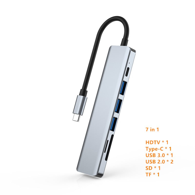 Adaptador USB C a HDMI 4K, USB 3.0 Tipo C PD SD TF, Estación de Acoplamiento, Divisor para MacBook, iPad, Samsung S10, Dex, Laptop