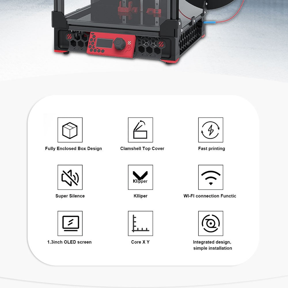 FYSETC Voron 0,2 R1 V1.1 Pro Corexy impresora 3d Kit actualizado con Kit catalizador V2.0 y placa base M36 Sailfish Hotend de alto flujo
