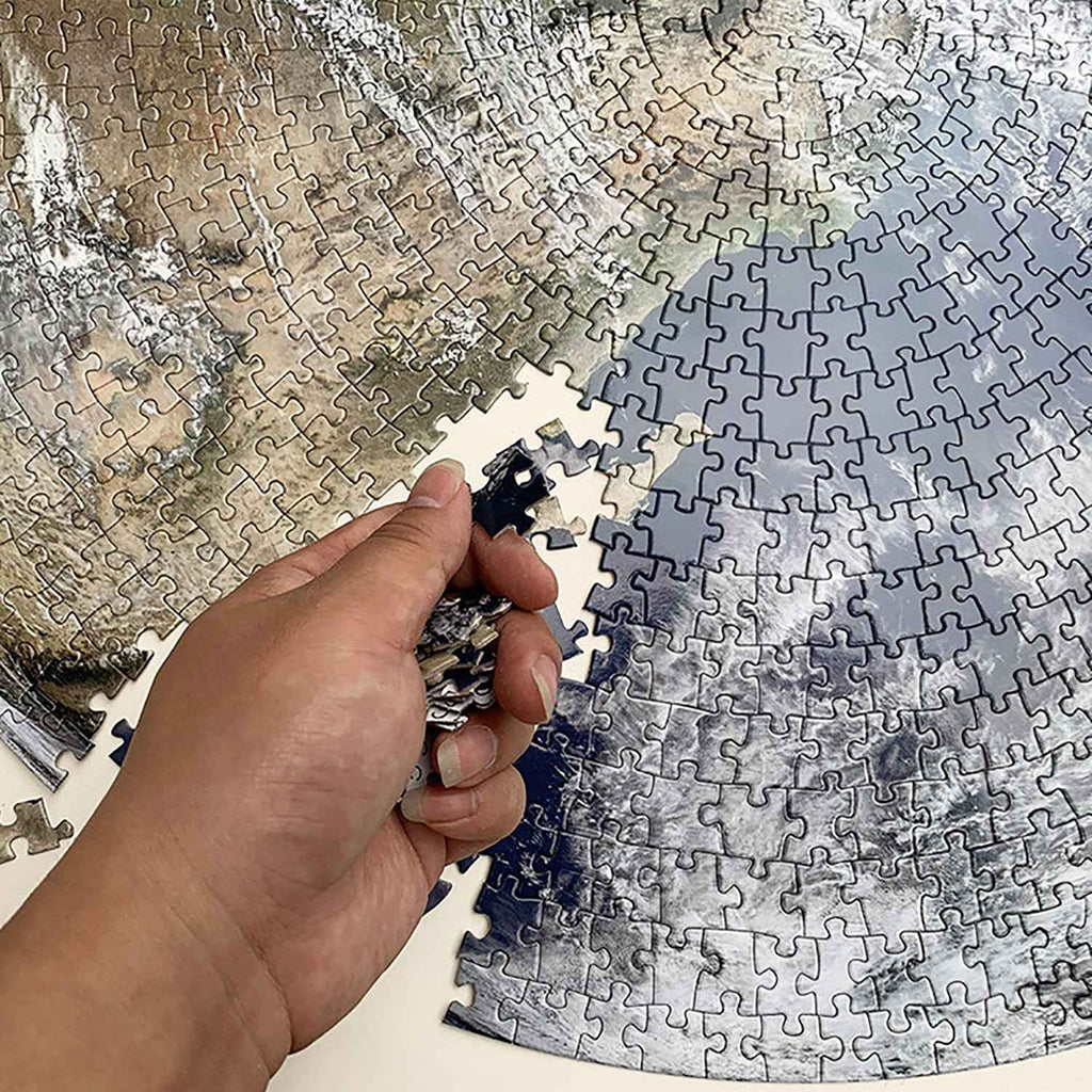 1000 piezas de rompecabezas de tierra y luna, rompecabezas plano de alta dificultad, juguetes interactivos de rompecabezas de ejercicio