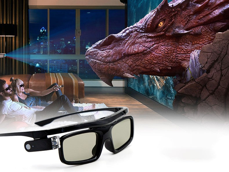 BYINTEK GL1800 DLP-Link gafas 3D con obturador activo para proyector 3D UFO P19 P20 U30 U70 U50 U90 R17 R19 R20