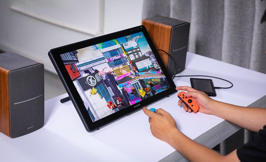 Monitor de tableta gráfica Huion de 21,5 pulgadas Kamvas 22 con 120%~140% sRGB, tableta de dibujo compatible con Linux, MacOS, Laotop, Android, USB3.1