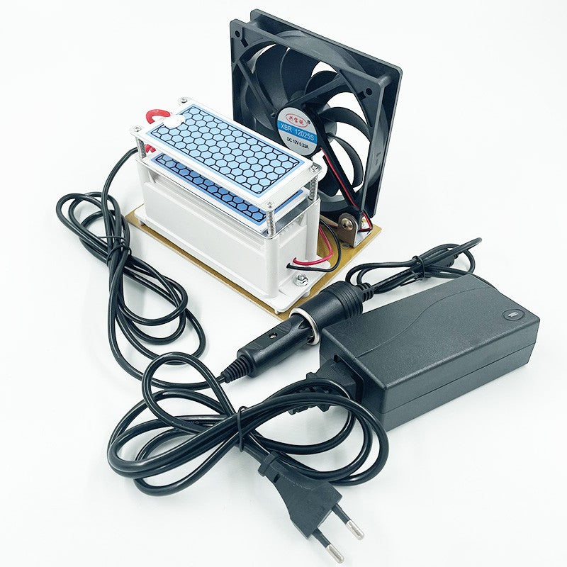 Generador de ozono portátil de 10g, 220V, 110V, 12V, purificador de aire para el hogar y el coche, esterilizador ozonizador para uso doméstico o en el coche