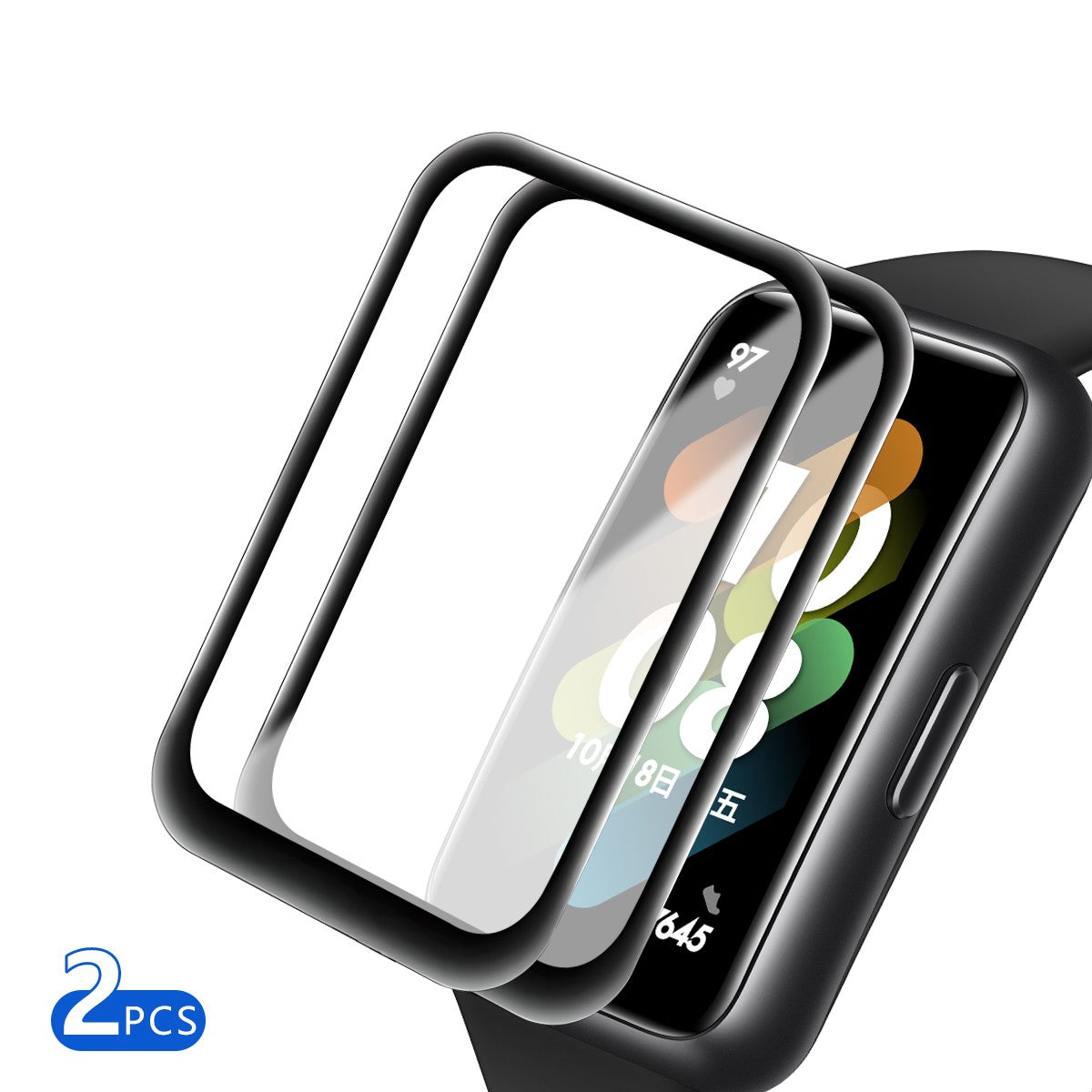 Película protectora 5D para Samsung Galaxy Fit 3 Protector de pantalla antiarañazos para Galaxy Fit3 Smartwatch Protector (no vidrio)