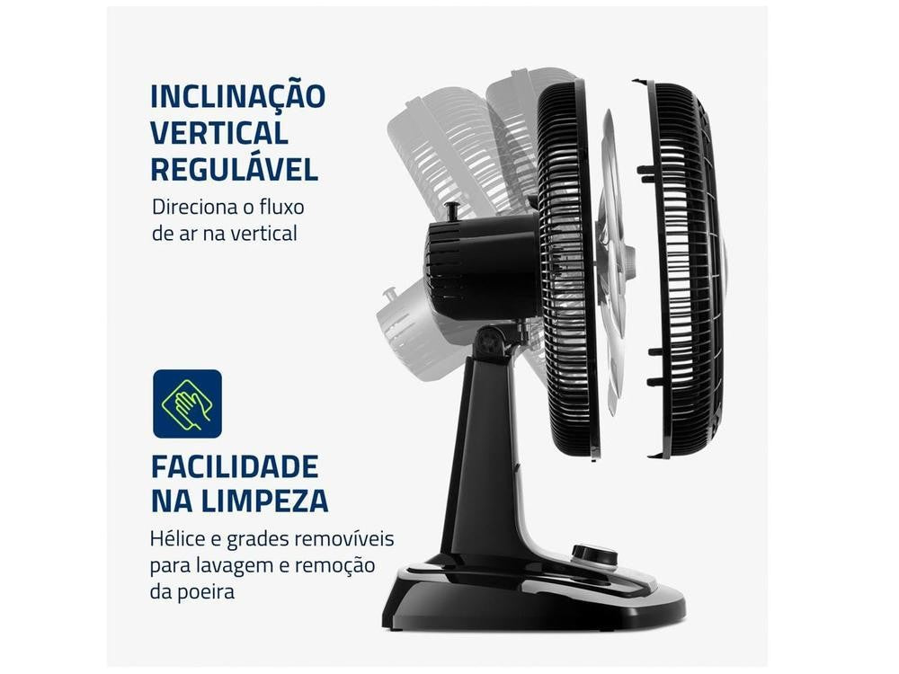 VTX-40-8P-ventilador de mesa Mondial Turbo, 40cm, 3 Speeds-220V