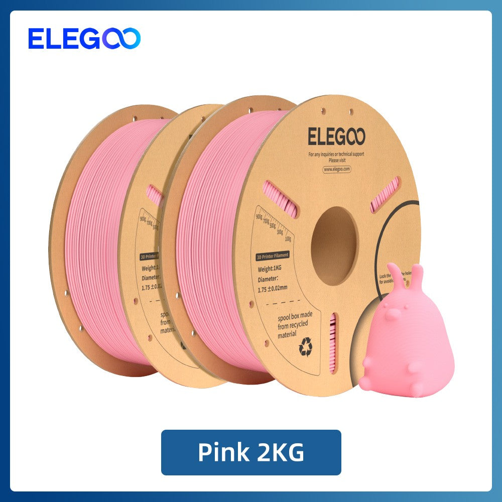 Filamento ELEGOO PLA+ de 1.75mm, PLA 3D para Impresoras 3D, Material Compatible con la Mayoría de las Impresoras FDM (1KG/Carrete, 2.2 lbs)