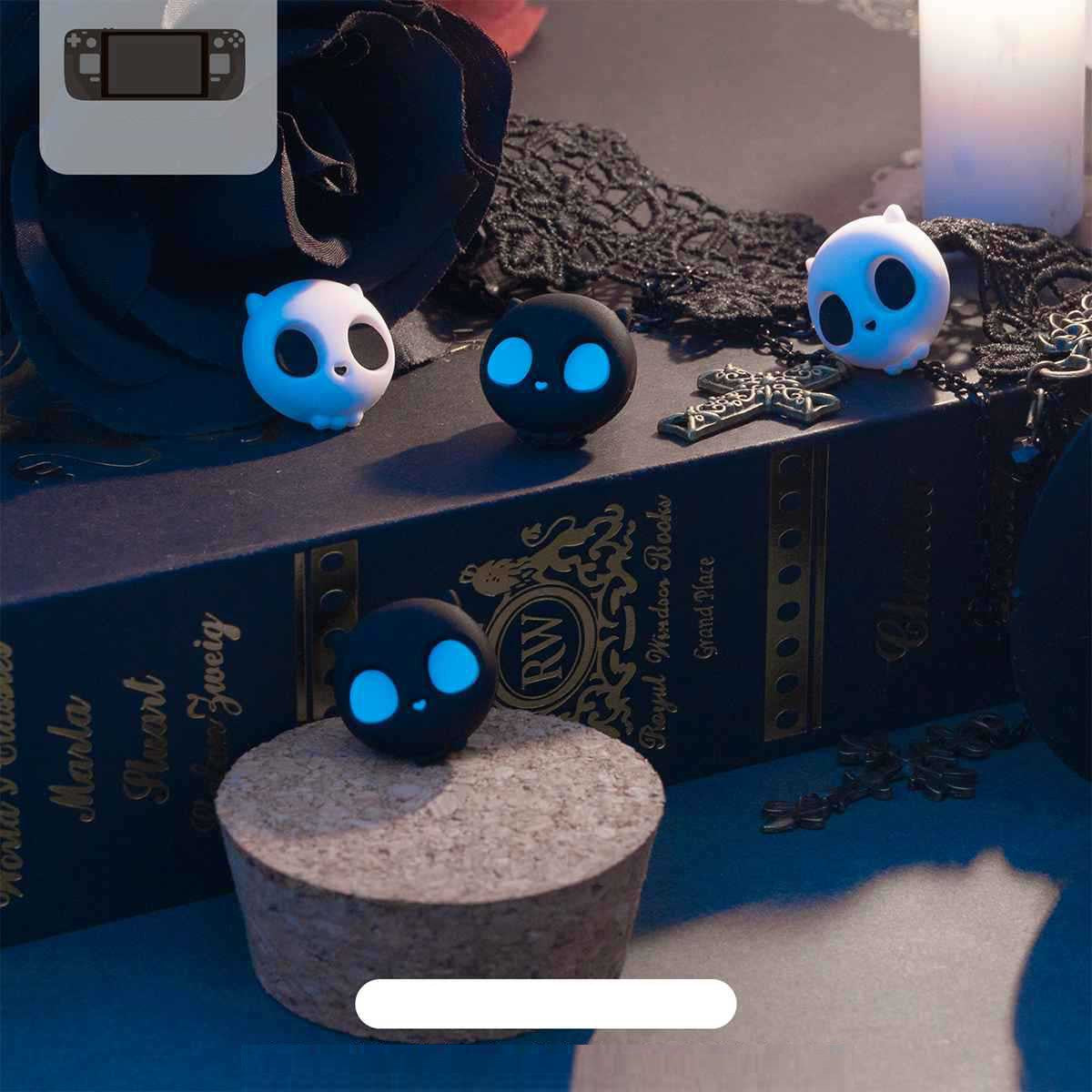 Lindo silicona suave pulgar Stick Grip Cap controlador Joystick cubierta para válvula cubierta de vapor consola de juegos Thumbstick funda Accesorios