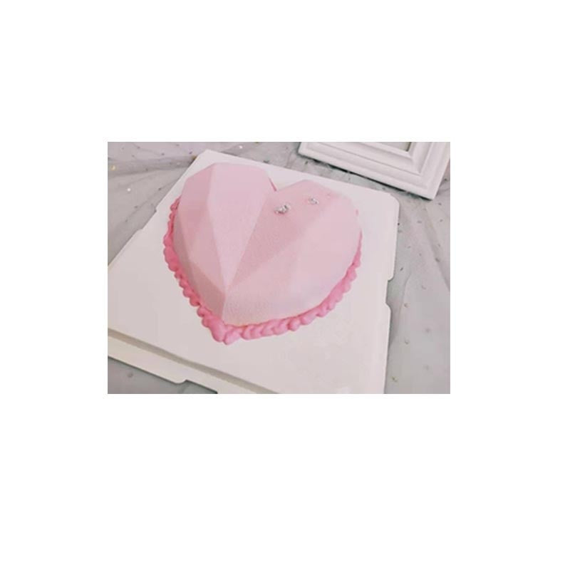 Molde de silicona con forma de corazón, 6 cavidades, pastel, Mousse, pastelería, utensilios para hornear, forma para jabón, 1 ud.