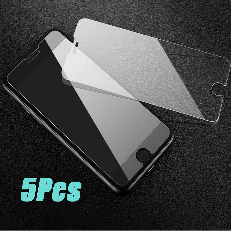 5 piezas de vidrio templado premium para iPhone 7 8 6 6s más protector de pantalla para SE 2020 2022