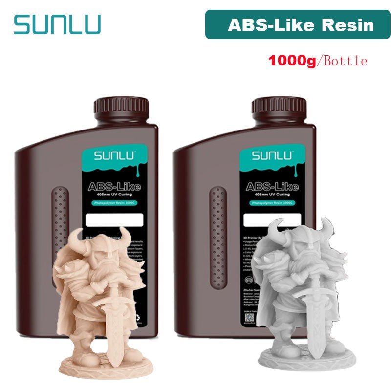 SUNLU resina UV 405nm fotopolímero tipo ABS impresora LCD líquido 2KG puede perforar roscas internas procesadas bajo olor alta dureza