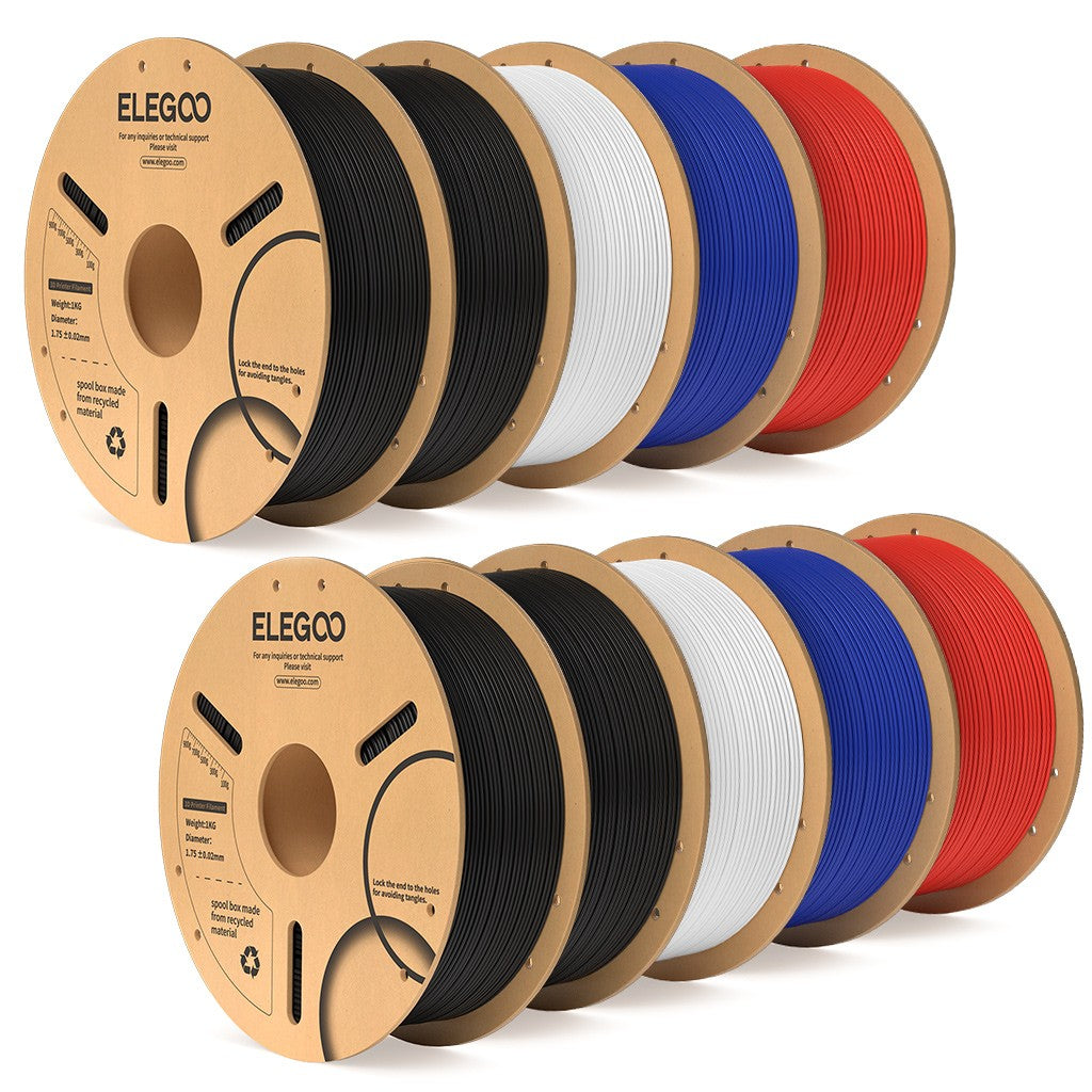 ELEGOO 1kg 1,75mm filamento PLA plástico 3D PLA para impresora 3D Material consumible para impresora 3D NEPTUNE 3 PRO FDM