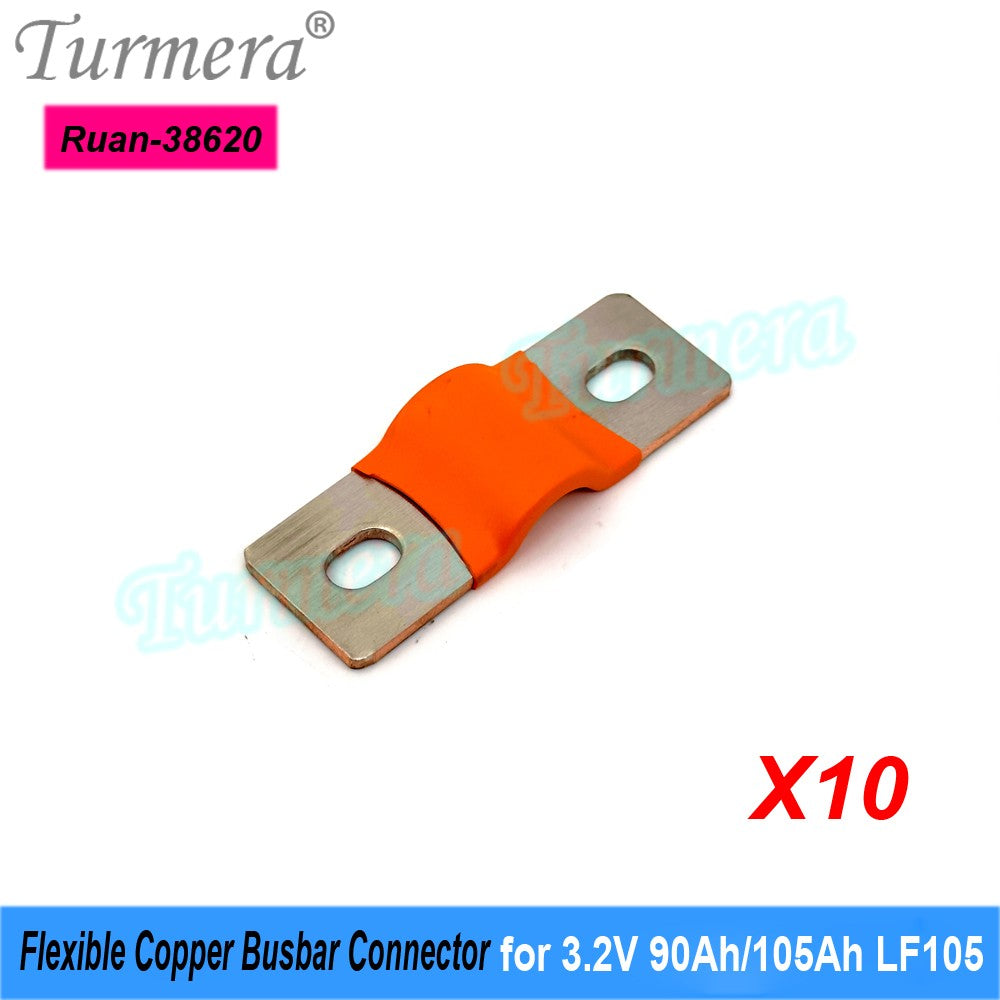 Turmera-batería Lifepo4 de 12V, conector de cobre Flexible, 56mm, 74mm, 2mm, 400A, para uso en batería Lifepo4 de 200Ah, 230Ah, 280Ah, 320Ah