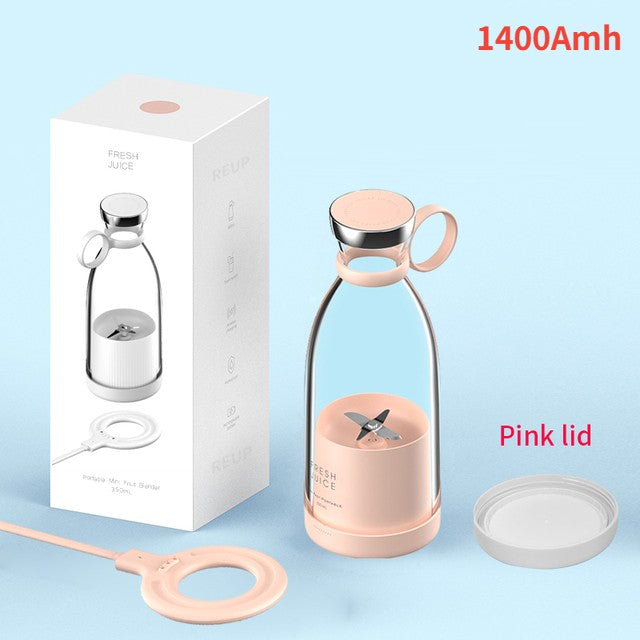 Exprimidor eléctrico portátil, minilicuadora Usb, extractores de frutas, batidos de alimentos, máquina multifunción para hacer jugo