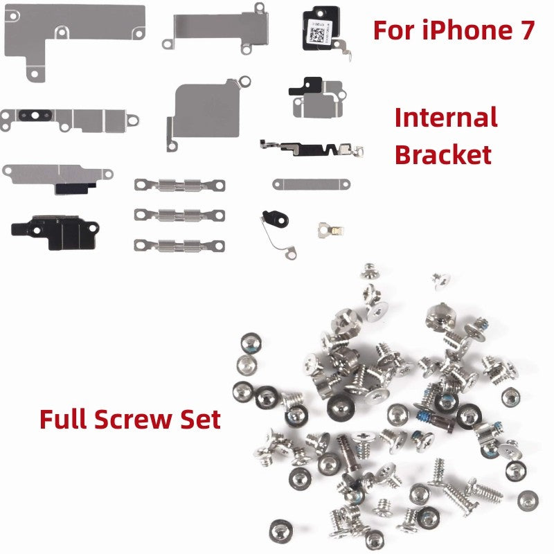 Piezas de repuesto de soporte interno y juego completo de tornillos para iPhone 7 7Plus 8 8Plus X XR XSMAX 11 11PRO MAX 12 12PRO MAX 12Mini