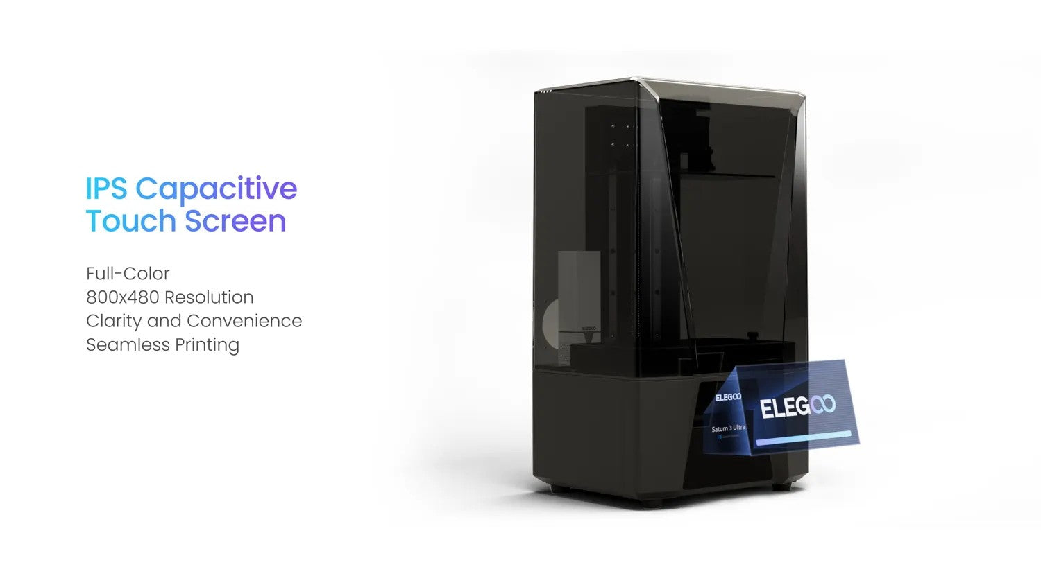 Impresora 3D ELEGOO SATURN 3 ULTRA 12K Mono MSLA, Impresora 3D de Resina LCD de 10'' y 12K, Velocidad de Impresión de hasta 150 mm/h, Tamaño de Impresión 219*123*260 mm