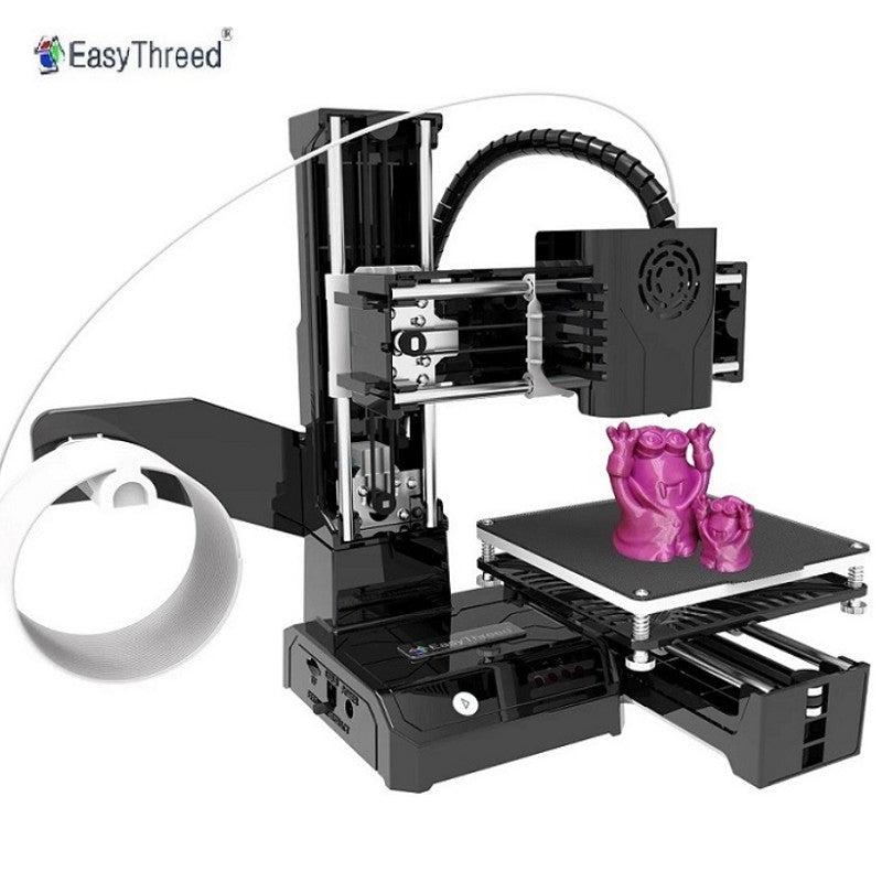 Impresora 3D Easythreed Mini K9, Fácil de Usar, Impresión con un Clic, Plataforma de Construcción Magnética, Impresora de Escritorio K7, Regalo para Niños Principiantes