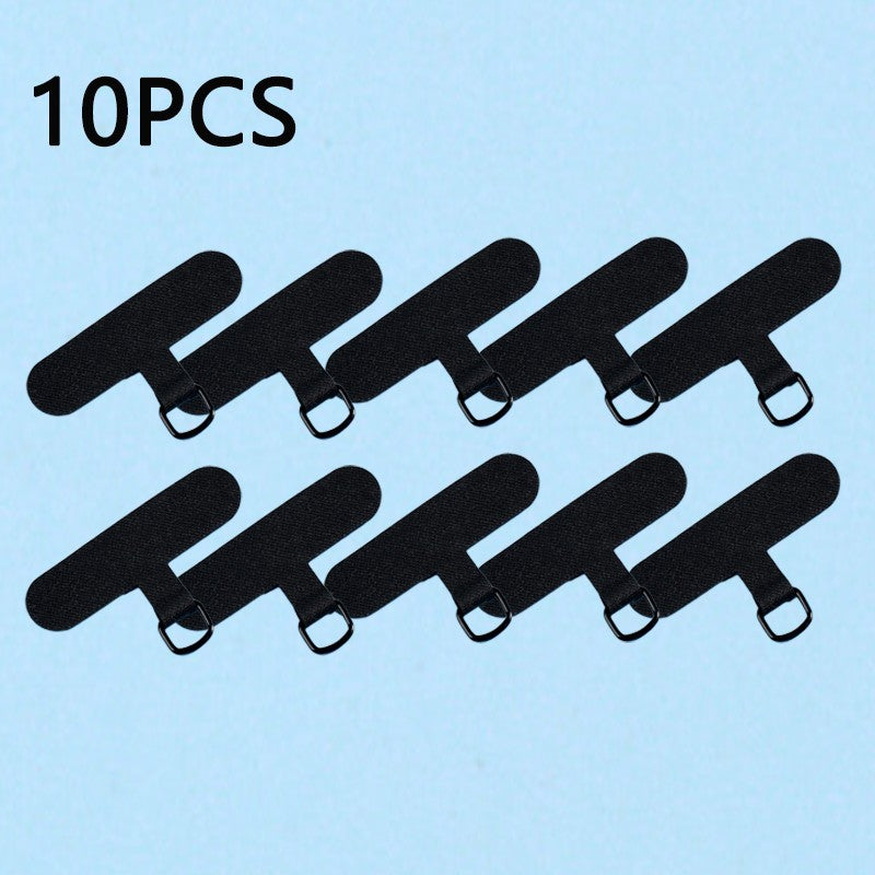 10/5 Uds. Accesorio de cordón transparente para teléfono móvil junta de Clip pestañas de sujeción flexibles parche de correa colgante antipérdida Universal para teléfono móvil