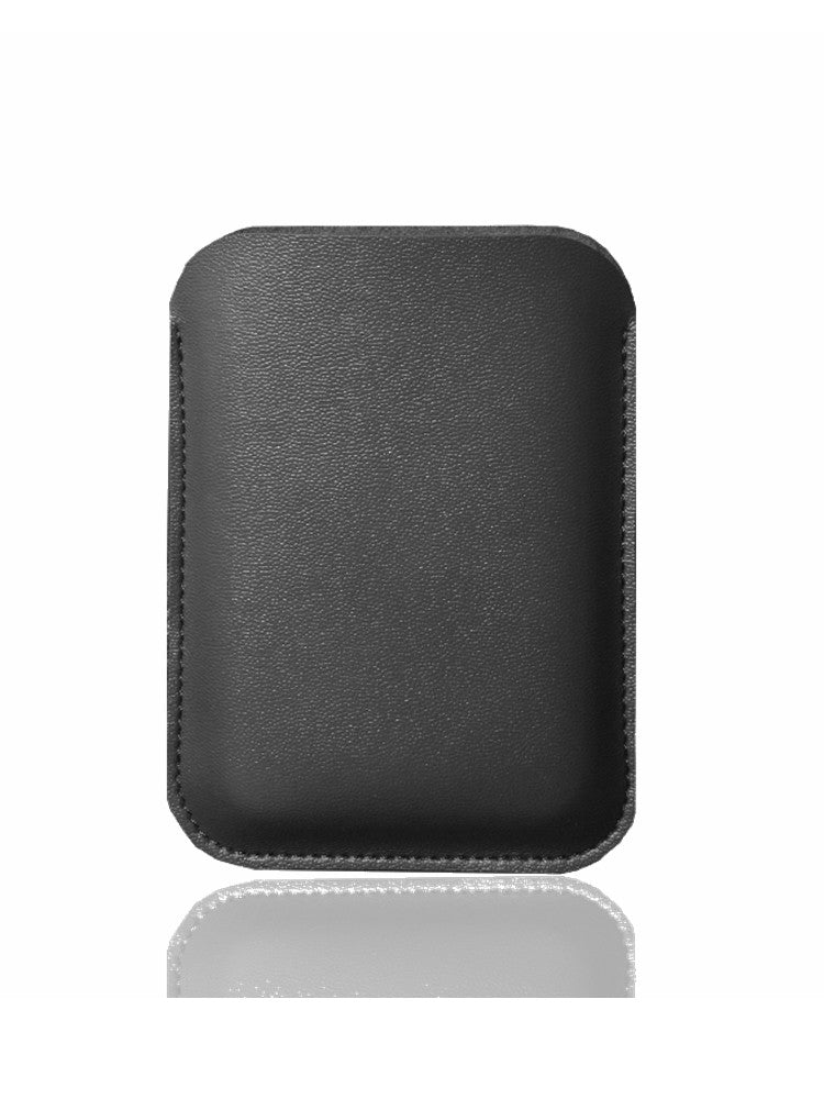 Funda de cuero con funda para banco de energía para iPhone 13, funda para batería externa Magsafe