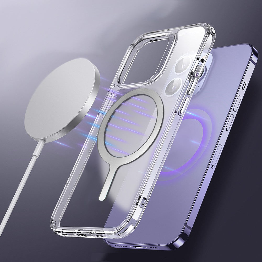 Adhesivo Universal de anillos de Metal para cargador inalámbrico magnético Magsafe para Iphone Samsung Xiaomi placa de cargador de teléfono de coche hoja de hierro