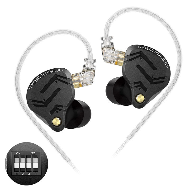 KZ ZS12 PRO X auriculares de Metal 1DD + 5BA, auriculares híbridos de graves HIFI con Monitor de oído, auriculares con cancelación de ruido para deporte y música, recién llegados