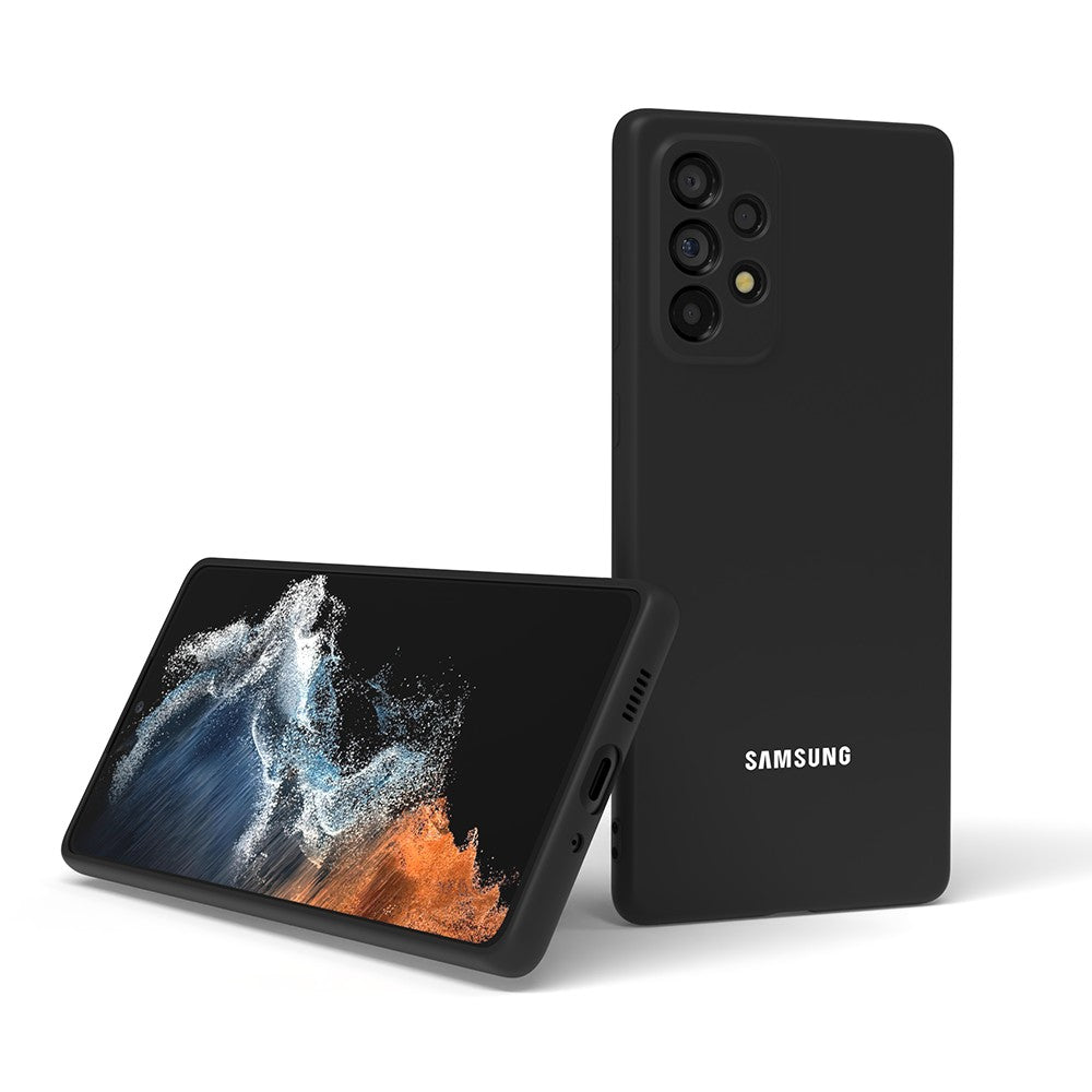 Para Samsung Galaxy A55 A73 A53 A33 A72 A52 A70 A50 A50S A12 funda trasera de silicona líquida para teléfono funda protectora