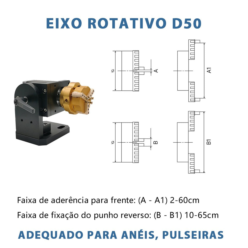 Accesorios para Máquina de Marcado Láser de Fibra, Mesa Giratoria D80 D69 D50 para Tazas, Pulseras y Anillos