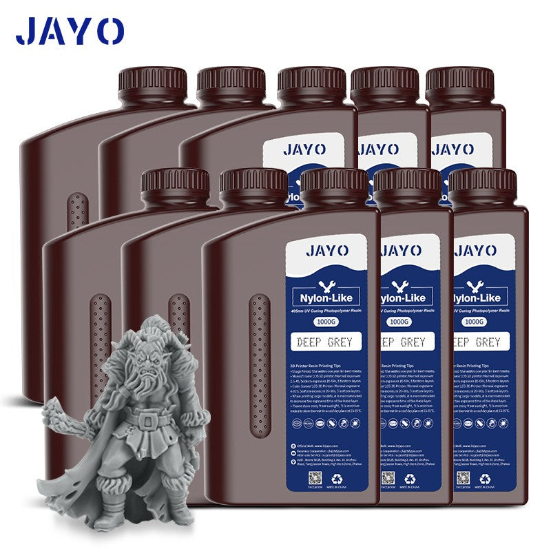 JAYO-lavabo de agua de resina 3D/como ABS/a base de plantas/líquido de resina de fotopolímero UV estándar de 10KG 405nm para materiales de impresora LCD 3D