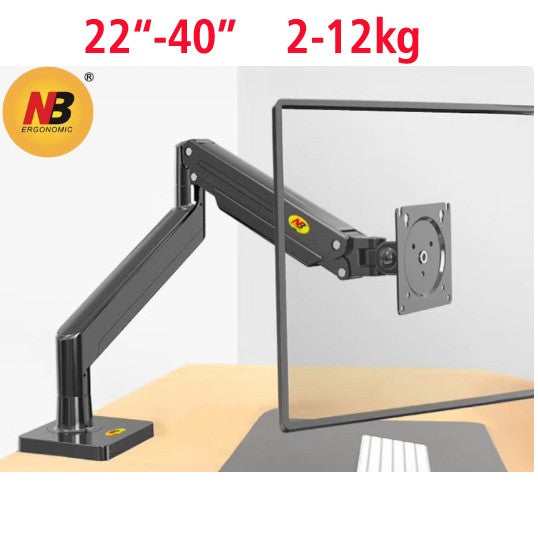 Soporte de monitor de escritorio con brazo de resorte de gas NB G40 G45 para pantallas de 22-40 pulgadas, rotación de 360°, 3-12 kg, 3-15 kg.
