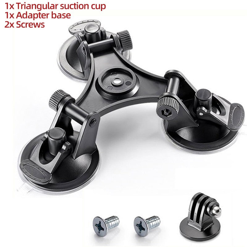 Soporte de ventosa para coche de 3 tazas, soporte fuerte para GoPro Hero 13 12 11 10 9 8 Insta360 SJCAM AKASO DJI Osmo, accesorios para Cámara de Acción