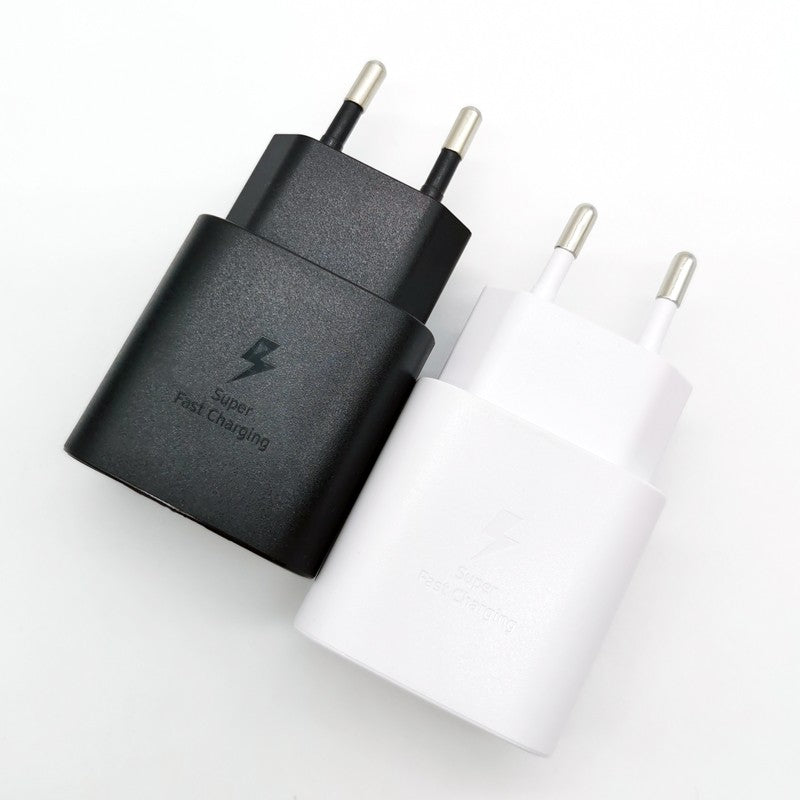 Samsung 25W cargador súper rápido tipo C adaptador para Galaxy S24 S23 S20 S21 S22 Plus Note 20 10 A55 A35 A25 A15 Z Flip Fold 6 5 4 3
