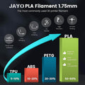 Filamento JAYO PLA 1,75 MM 5 rollos filamento de impresora 3D PLA 100% sin burbujas para FDM Coloful Material de impresión 3D regalo DIY