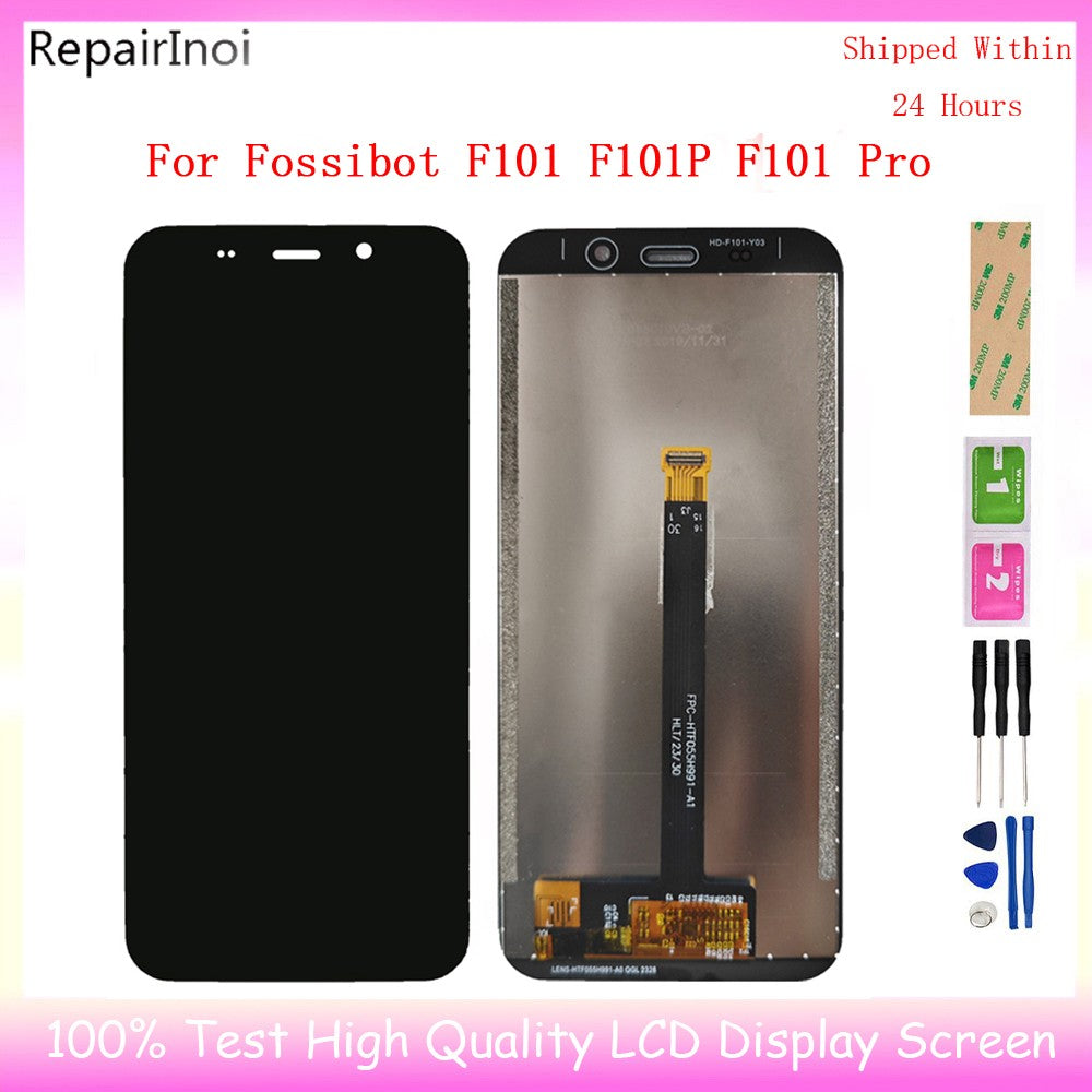 Para Fossibot F101 pantalla táctil LCD para Fossibot F101 Pro pantalla completa reemplazo del conjunto de pantalla LCD