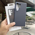 Funda de cuero para teléfono móvil Samsung Galaxy S25 Ultra/S25 Plus/S25 /S25 +/S25 Edge, carcasa protectora trasera suave de lujo con logotipo