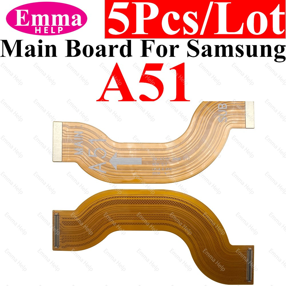 Cable flexible de placa base de 5 uds para M12 M14 M15 M16 para Samsung Galaxy A21S A31 A51 A71 A50 A40 A30 A20S A10 A10S