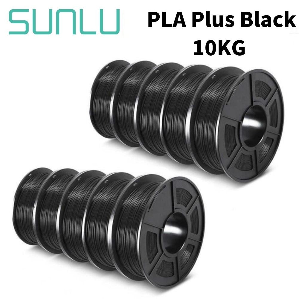 Filamentos SUNLU PLA PETG PLA Plus, 10 rollos de filamento 3D, 1 KG/rollo, 1,75mm, 100% líneas de filamento, ordenadamente para impresión 3D de la UE y EE. UU.