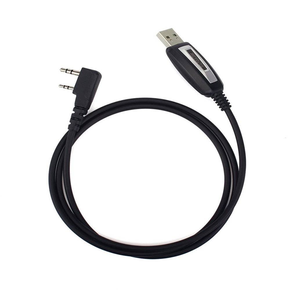 Cable de Programación USB de Dos Pines para Walkie Talkie Retevis TK3107, Compatible con Baofeng UV-5R UV-82 Retevis RA89R/G Ailunce H1, Sistema Win XP/7/8