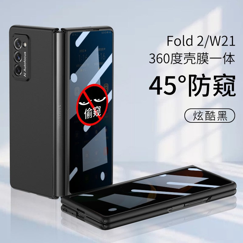 Funda de plástico ultrafina para Samsung Galaxy Z Fold 2, cubierta protectora de cristal mate para pantalla exterior para Samsung Z Fold2 5G