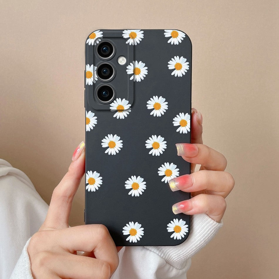 Funda para Samsung A35 A55 5G, funda trasera romántica, Protector de cámara de silicona líquida suave para Samsung A 35 A 55 Anti Choc Coque Capa