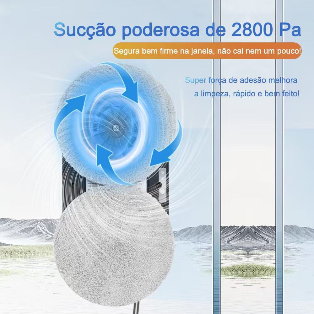 Robot de limpieza de ventanas PuRuiKai, limpiador de ventanas eléctrico de alta succión, Robot aspirador con Control remoto anticaída