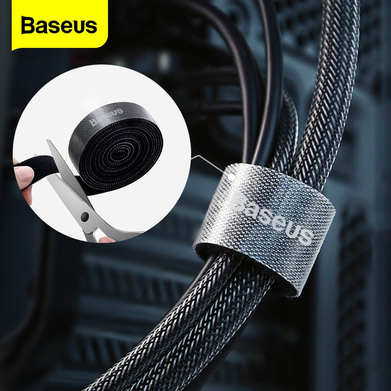 Baseus-organizador de cables, enrollador de cables USB, gestión de cables, Protector de cargador para iPhone, ratón, auriculares, soporte de Cable de protección