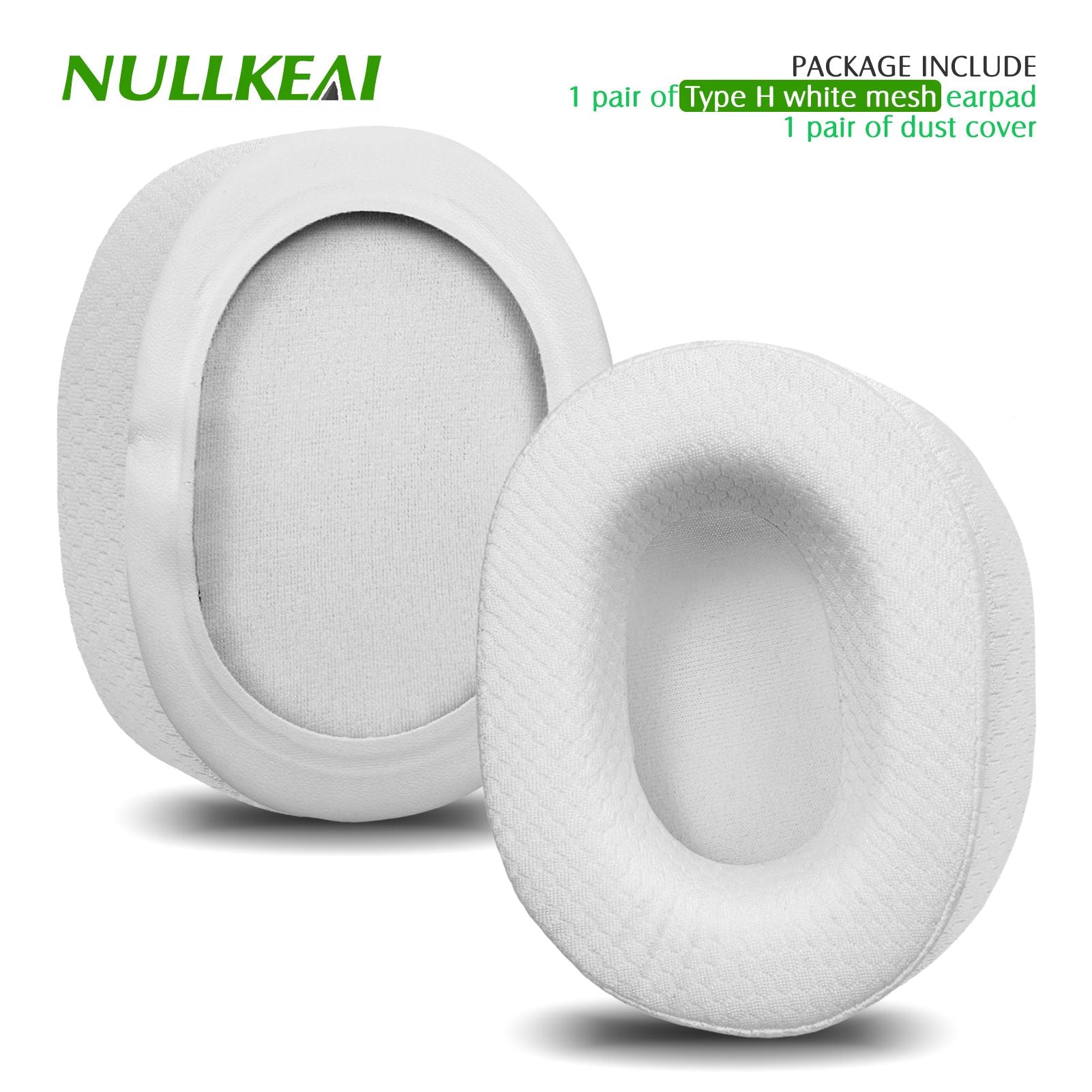Nullkeai-almohadillas de repuesto para auriculares Anker Soundcore Life Q30 Q35 Q10 Q20, almohadillas de Gel refrescante, funda de malla, orejeras
