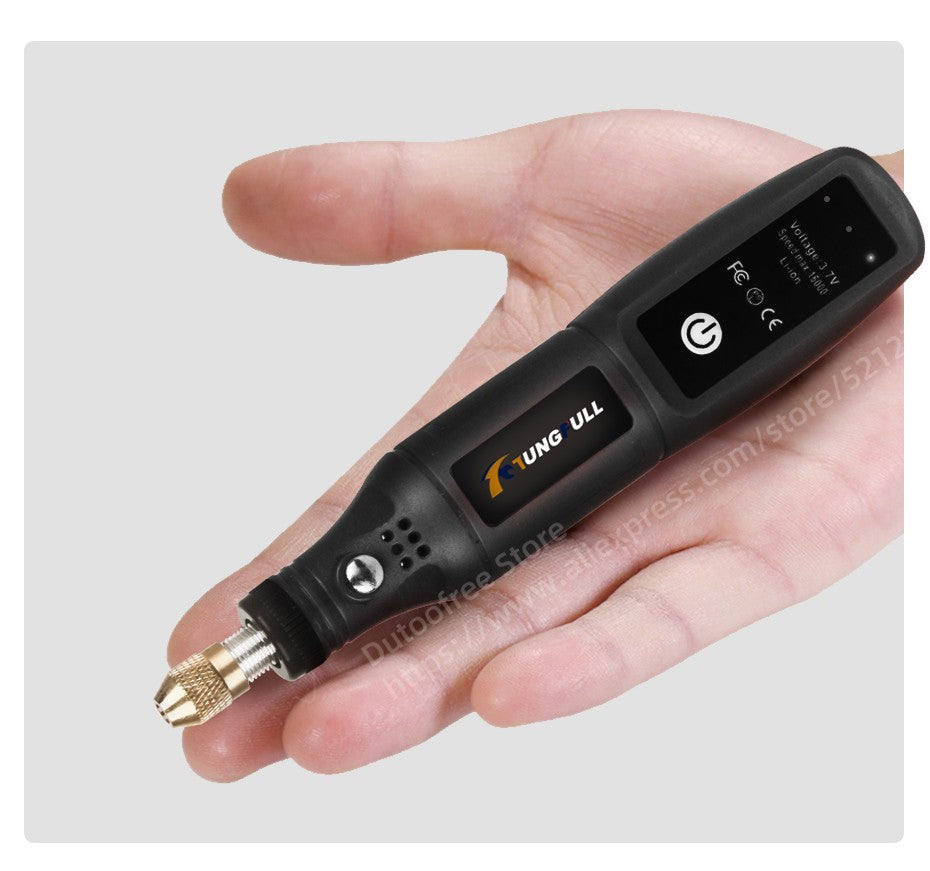 Herramienta de grabado USB, herramienta Dremel, taladro inalámbrico, herramienta rotativa, Mini taladro eléctrico inalámbrico, máquina pulidora recargable