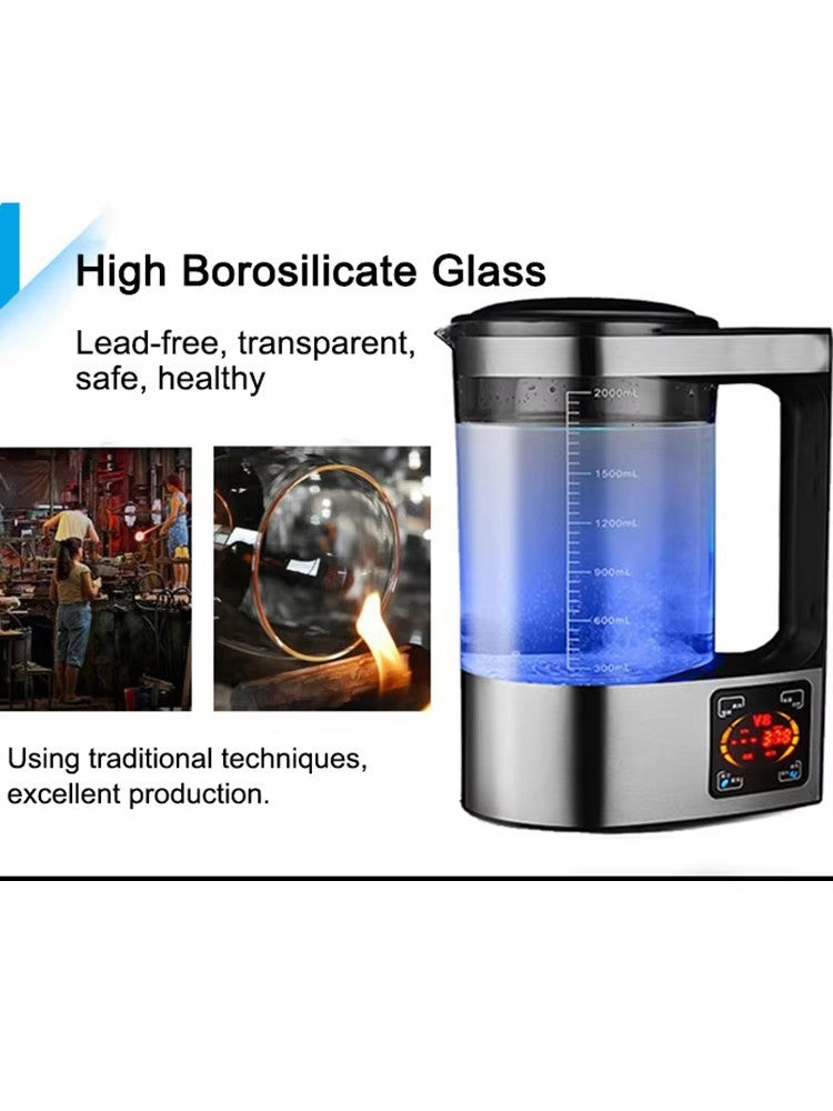 Botella de agua Hervidor eléctrico para el hogar, ionizador de agua rico en hidrógeno, bueno para la salud, electrodoméstico, 110V, 220V, 2L