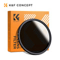 K & F Concept-filtro ND de ND2-ND400 para lente de cámara, filtro de densidad neutra Variable, 37mm 40.5mm 43mm 46mm 49mm 52mm 5