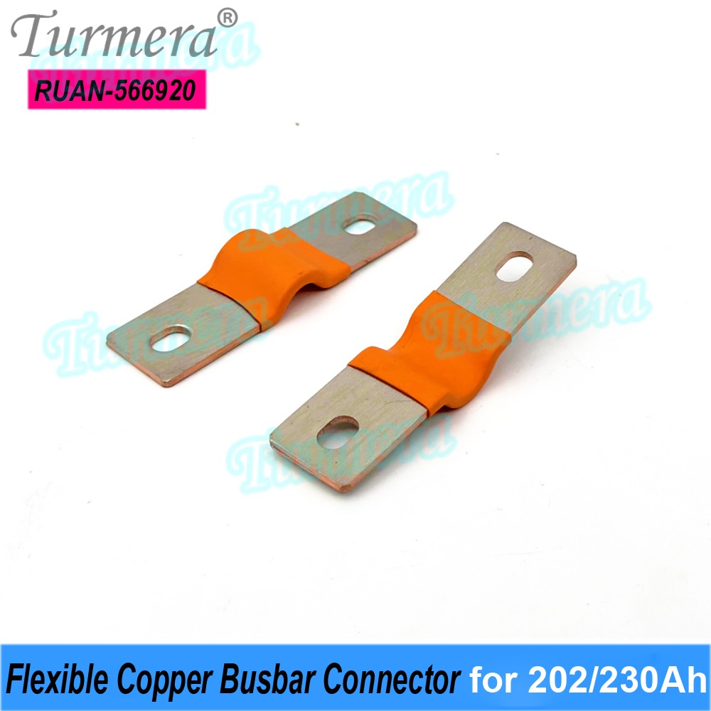 Turmera-batería Lifepo4 de 12V, conector de cobre Flexible, 56mm, 74mm, 2mm, 400A, para uso en batería Lifepo4 de 200Ah, 230Ah, 280Ah, 320Ah
